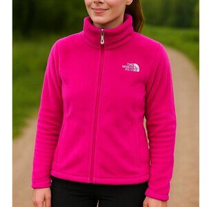 The North Face Osito Jacket Azalea Pink Barbiecore Full Zip Women's Size LG